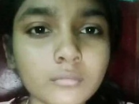Adorable girl sends explicit MMS