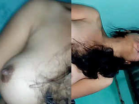 Indian woman rides her partner in a steamy video