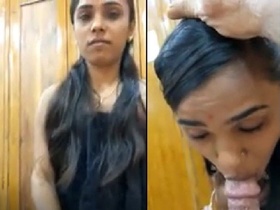 Indian wife performs oral sex on her husband