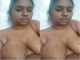 Mallu hottie flaunts her big breasts and moist vagina in part 6