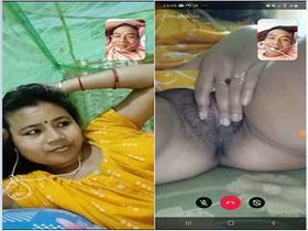 Desi wife gets naughty on videocall, licking and jerking off her husband