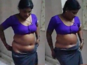 Curvy woman with a large navel in hot video