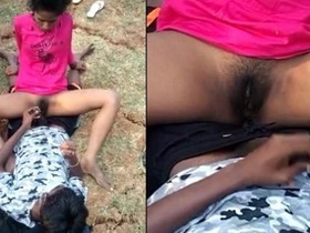 Randy Indian couple enjoys outdoor sex in MMC