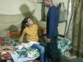 Hot Indian lover gets steamy in bed