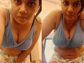 Desi girl with big breasts and curvy figure