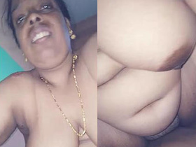 Mallu aunt gives a tasty blowjob and rides like a pro