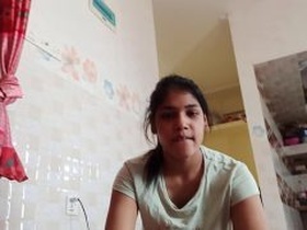 Desha, the pretty village girl, gets naughty on webcam