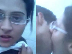 Bebe, a cute desi college girl, gives a blowjob on campus