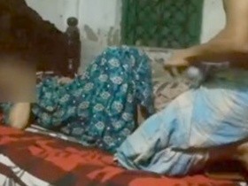 Indian wife and her lover's video of forbidden sex in her home