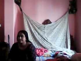 Spy on a mature aunty's secret affair