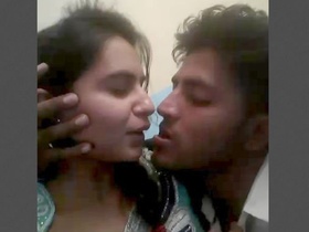 Desi couple's first kiss leads to steamy fucking