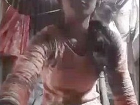 Indian bhabi pleasures herself in a village setting