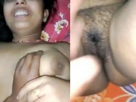 Hot Bengali bhabi flaunts her hairy pussy