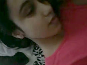 Cute black girl pleasures herself in this masturbation video