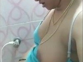 Beautiful bhabhi pleasures herself in the bathroom