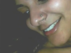 Bhabi and boyfriend engage in foreplay in steamy video