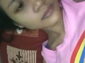 Adorable Sri Lankan girl flaunts her big breasts