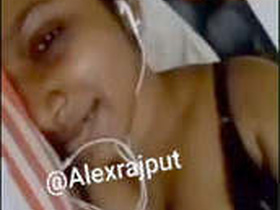 Indian woman reveals her body in a video call