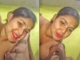 Desi wife gives her husband a blowjob in HD video
