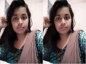 Exclusive desi girl enjoys sucking her big boobs in hot video