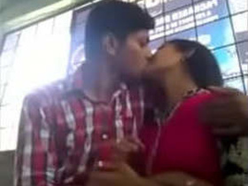Desi couple kissing passionately in bed