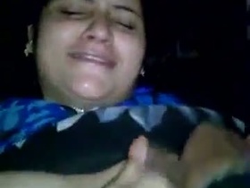 Mature wife indulges in sensual fingering and home sex with her husband
