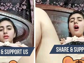 Desi bhabhi's big boobs and chut in jerking off video