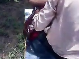 Indian couple fucks in open air for Tamil sex video