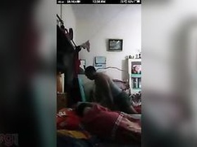 Indian college student gets caught having sex with her landlord in front of her roommate