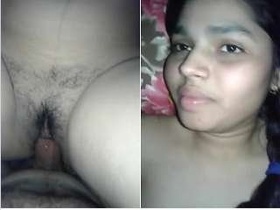 Indian girlfriend enjoys hard anal sex with her boyfriend
