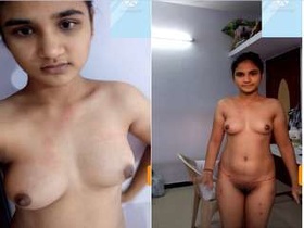 Exclusive amateur video of desi girl flaunting her boobs and pussy