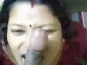 Desi Boudi gives a BJ and rides her husband in part 1