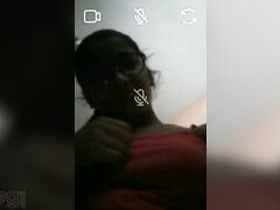 College girlfriend flaunts her big boobs on video call