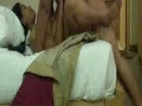 Indian couple gets frisky in a hotel room