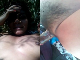 Desi village porn with outdoor sex and hairy pussy