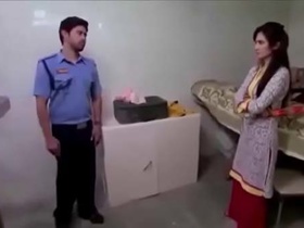 Big boobs desi college girl and security guard have sex in Hindi video