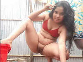 Desi girl pleasures herself with her fingers in part 2