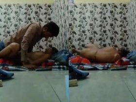 Desi teen girlfriend enjoys passionate sex with her lover