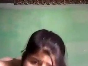 Desi girl gets frisky and masturbates on camera