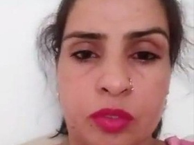 Punjabi auntie uses cucumber and dildo for solo play