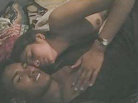 Indian lovers' romantic kissing and foreplay in part 4