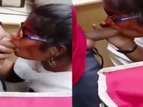 Tamil college girl gets naughty with a professor in a steamy video