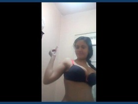 Busty babe in the bathroom