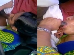 Tamil girl manager gets blown and swallows cum in Chennai video