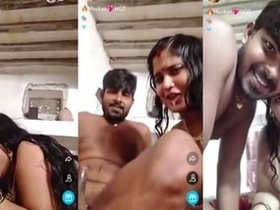 Indian babe Musa gives a live cam blowjob