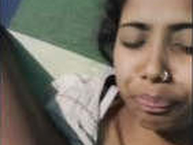 Young Indian girl gives a blowjob