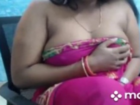 Tamil aunty's big boobs steal the show on Porn Chess Show