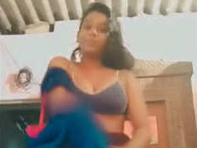 Village girl makes a homemade video for her lover