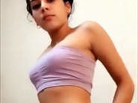 Exposed young Latina teen gets naked