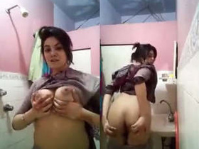 Seductive girl teases her partner with her body